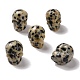 Perles de jaspe dalmatien naturelle G-C038-01R-1
