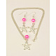 Glass Pearl Jewelry Sets: Necklaces & Earrings SJEW-JS00478-2