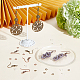 PH PandaHall 2 Colors Earring Making Kit 400pcs Earring Hooks Iron Fish Hooks Ear Wires French Wire Hooks with 400pcs 4mm Jump Rings 400pcs Clear Earring Backs for DIY Jewelry Making Findings DIY-PH0009-58-5