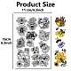 CRASPIRE Honey Bee Clear Rubber Stamps Honeycomb Bumblebee Vintage Flowers Transparent Silicone Stamp Seals for Journaling Card Making Notebook Decor DIY Scrapbooking Handmade Photo Album DIY-WH0439-0129-2
