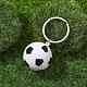 Portachiavi con ciondoli a tema palla sportiva in plastica ABS KEYC-JKC00659-02-2