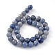 Chapelets de perles en aventurine bleue naturelle G-I199-24-6mm-2