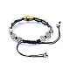 Adjustable Nylon Thread Braided Bead Bracelets BJEW-JB05177-02-2