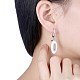 Trendy Sterling Silver Hoop Earrings EJEW-BB30023-B-2