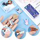 SUNNYCLUE 10PCS 5 Styles Silicone Animals Beads Focal Beads Bulk Cute 3D Cartoon Cute Animals Cat Dog Rabbit Chunky Rubber Soft Loose Spacer Bead for Keychain Pen Making Kit Beading Bracelet Craft SIL-SC0001-48-3