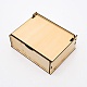 Rechteckige Aufbewahrungsbox aus Holz CON-WH0083-22-3