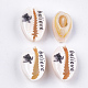 Perlas de concha de cowrie impresas SHEL-S276-10C-1