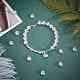 Sunnyclue 200 pièces bricolage galvanoplastie non magnétique synthétique hématite perle bracelets extensibles faisant des kits DIY-SC0014-92B-S-5