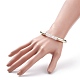 9 pièces 9 couleur bonbon couleur acrylique tube incurvé gros bracelets extensibles ensemble pour les femmes BJEW-JB08135-5