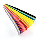 Quilling bandes de papier rectangle de 24 couleurs DIY-R041-01-5