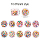 PandaHall About 10000PCS 10 Styles 3D Polymer Slices CLAY-PH0001-29-2