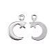304 Stainless Steel Charms STAS-F039-09-P-2