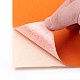 ジュエリー植毛織物  ポリエステル  自己粘着性の布地  長方形  ダークオレンジ  29.5x20x0.07cm DIY-F022-A04-2