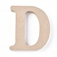 Lettera fette di legno non finite DIY-WH0162-62D-1