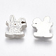 Legierung Emaille Bunny Cabochons PALLOY-T054-04-2