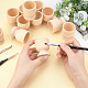 OLYCRAFT 12pcs 2 Inch Wooden Egg Cup Unfinished Wooden Egg Stands Wooden Egg Cup Holders Wood Egg Rack for DIY Wooden Craft Easter Birthday Party Supplies DIY-OC0008-23-3