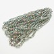 Half Plated Electroplate Glass Beads Strands for Jewelry Making X-EGLA-D020-8x5mm-15-2