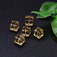 Bracelets de perles en imitation cristal autrichien cube G-M184-6x6mm-28A-2