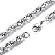 201 Stainless Steel Rope Chain Bracelet for Men Women BJEW-S057-83-3