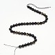 Grade AA Natural Golden Sheen Obsidian Round Beads Strands G-L275-01-6mm-2