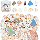 Perle di conchiglie naturali e perle di scaglie di vetro marino SSHEL-PH0001-11-2