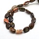 Oval Natural Multi-Color Agate Beads Strands G-P063-128-2