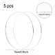 BENECREAT 5PCS 6 Inch Clear Acrylic Sheet Round Circle Dis Acrylic Sheet for Decoration OACR-BC0001-03B-8