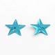 Accessoires ornement de perles de paillette en plastique étoiles X-PVC-Q031-M18-1