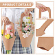 Nbeads 24pcs 2 styles portables sacs-cadeaux de fleurs en papier kraft CARB-NB0001-10-5