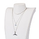 316 Stainless Steel Two Tiered Necklaces NJEW-JN02056-4