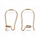 Ion Plating(IP) 304 Stainless Steel Hoop Earrings Findings Kidney Ear Wires STAS-G200-01A-G-2