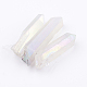 Cuentas de perlas graduadas de cristal de cuarzo natural electrochapado X-G-P315-A10-3