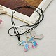 Fashion Jewelry Sets for Christmas: Adjustable Necklaces & Earrings SJEW-JS00193-M-4