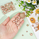 UNICRAFTALE 60pcs 10 Styles 0.5/1/1.2mm Hole 304 Stainless Steel Bead Cap Rose Gold Fancy Hollow Bead End Caps Multi-Petal Flower Spacers Bead Metal End Charm Caps Loose Beads for Jewelry Making STAS-UN0043-31-3