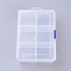 Recipientes de almacenamiento de abalorios de plástico CON-R006-19-1