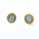 Brass Magnetic Clasps with Loops PALLOY-MC043-2G-2
