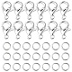 50Pcs Zinc Alloy Lobster Claw Clasps FIND-YW0003-98S-1