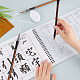 Ph pandahall juego de caligrafía china sin tinta wang xi zhi juego de caligrafía china para principiantes y profesionales paño mágico para escritura con agua 3 pieza de pinceles de caligrafía tradicional y plato de agua AJEW-PH0004-92C-3