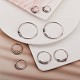 925 серебряные серьги-кольца с родиевым покрытием и бисером для женщин JE912A-02-3