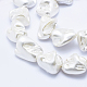 Electroplate Shell Pearl Beads Strands BSHE-G006-03K-3