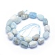 Natural Aquamarine Beads Strands G-G764-22-2