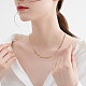 Brass Paperclip Chains Necklaces & Bracelets Sets sgSJEW-PH01378-03-5