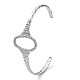 304 bracelet manchette ovale creux en acier inoxydable pour femme BJEW-D061-01P-2