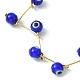 Handmade Evil Eye Lampwork  Beaded Bracelets BJEW-JB05855-03-2