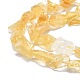 Hilos de perlas de citrina naturales ásperos crudos G-I279-B17-3