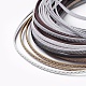 Braided Flat Single Face Imitation Leather Cords LC-T003-01-M-1