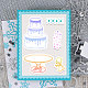 Globlelandpvcプラスチックスタンプ  DIYスクラップブッキング用  装飾的なフォトアルバム  カード作り  スタンプシート  ケーキの模様  16x11x0.3cm  1枚 DIY-GL0001-94-6