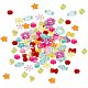 Pandahall упаковка из 300 акрилового бисера массивные звезды цветок снежинка конфеты бантик сердце бусины-проставки разноцветные акриловые бусины для изготовления ожерелья MACR-PH0001-11-1