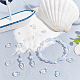 Sunnyclue 1 boîte de perles de poisson en verre galvanisé DIY-SC0020-13A-5