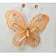 Decoración de mariposa de poliéster DIY-WH0018-03L-1